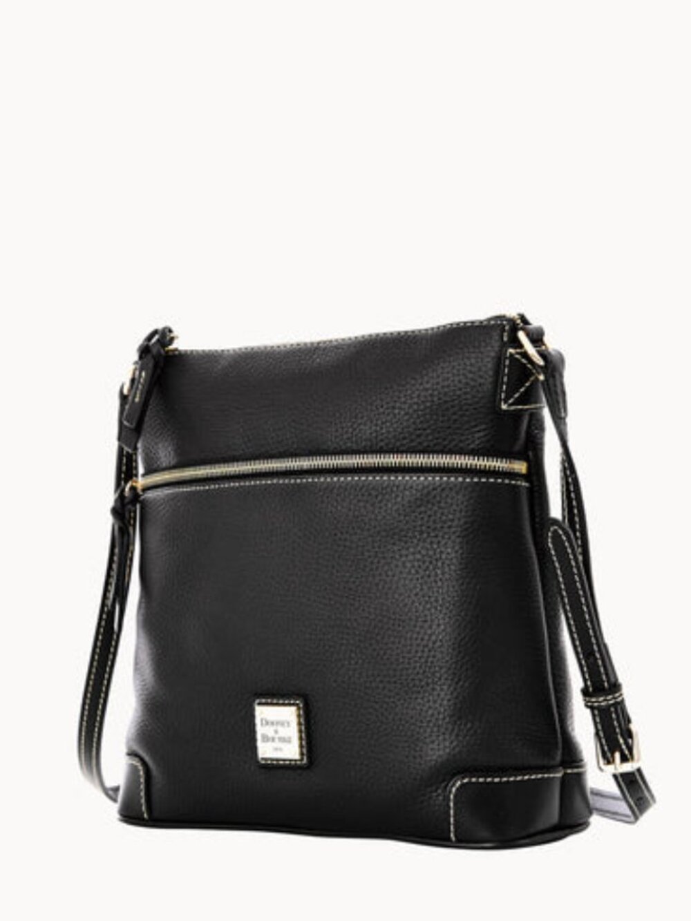 Dooney & Bourke Pebble Leather Large Crossbody Black/BLACK R264 BB NW